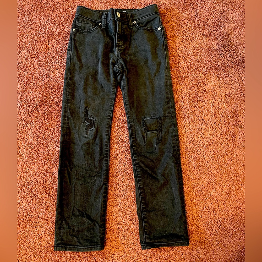 Old Navy Boys Karate Slim Black Jeans Size 8